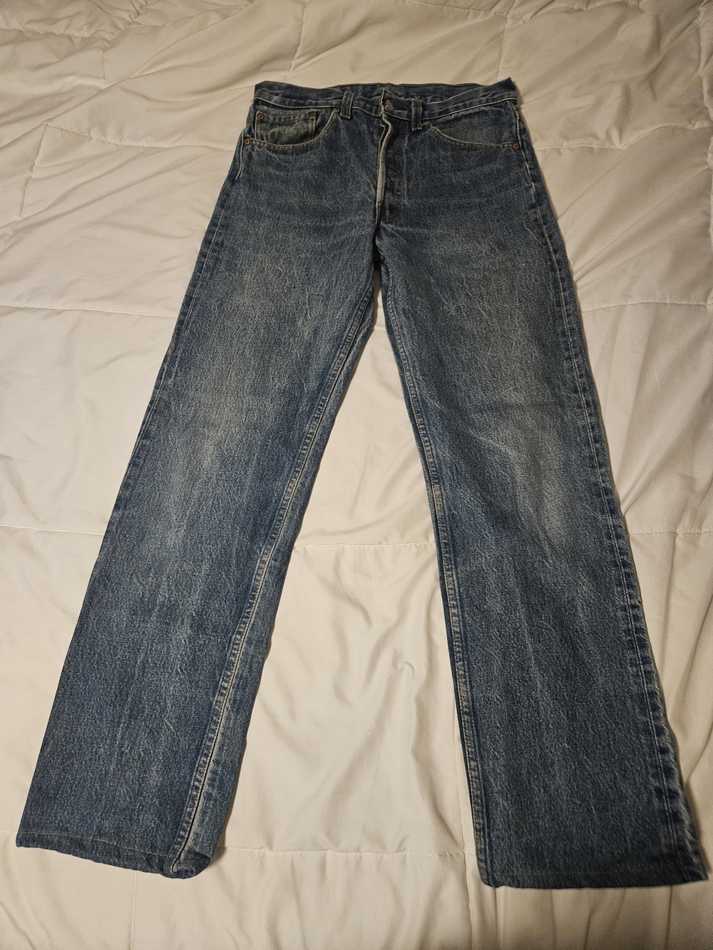 Levi's Men's Faded Blue Bootcut Jeans